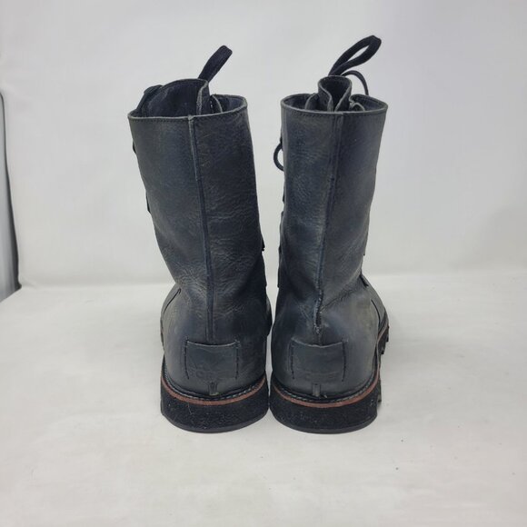 Sorel Mad Boot Mens Size 15 Hi Top Lace Up Gray/Black Leather Combat Charcoal main image 12